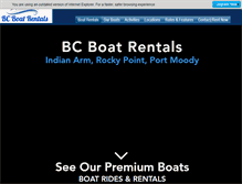 Tablet Screenshot of bcboatrentals.ca